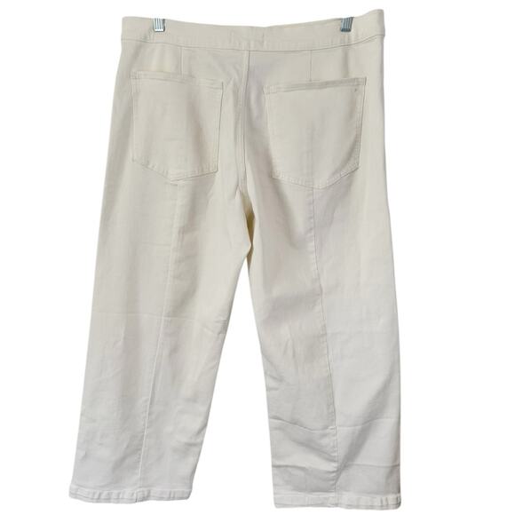 NWT Madewell Emmett Wide Leg Cropped Welt Pocket White Jeans Size 33 - Picture 5 of 12